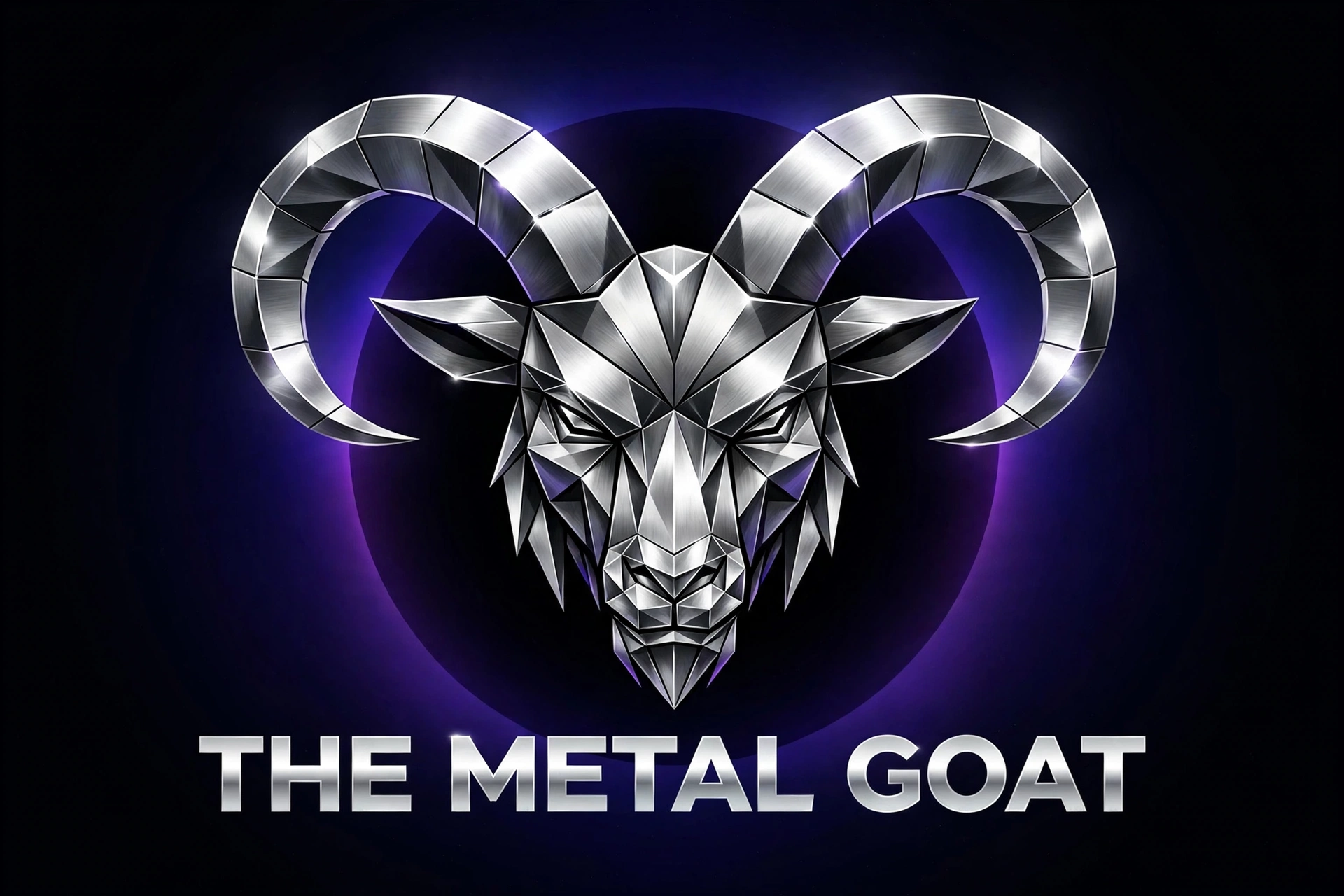 The Metal Goat — chrome goat head logo
